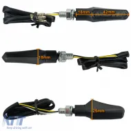 Motorrad LED Mini-Blinker und Positionslicht Shark Black Smoke mit E-Mark-image-6258863
