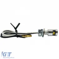 Motorrad LED-Nummernschildbeleuchtung, mini, verchromt, aus Aluminium, universell-image-6258525