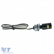 Motorrad LED-Nummernschildbeleuchtung Mini Schwarz Aluminium Universal-image-6258698