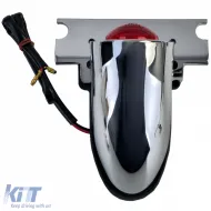 Motorrad-Rücklicht Sparto Chrom universal, geeignet für Chopper, Old-School Harley Retro-image-6258857