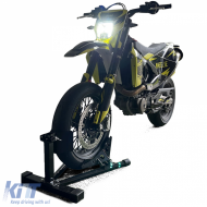Motorradständer Montageständer mit verstellbarem Rocker bis zu 680 kg, schwarz-image-6191072