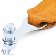 Motorsport Abschleppgurt aus Stoff universal 26,5cm orange-image-6199018