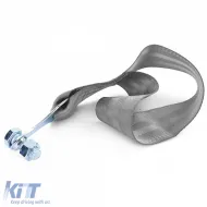 Motorsport Abschleppgurt mit Abschlepphaken, aus Stoff, universell, 26,5 cm, grau-image-6194920