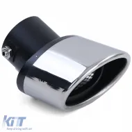 Motorsport Edelstahl-Auspuffendrohrverkleidung zum Verschrauben 70x114mm oval schräg-image-6196225