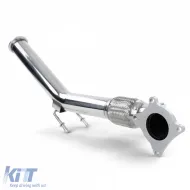 Motorsport stainless steel downpipe for Audi A3 TT VW Golf 5 6 Jetta Scirocco Tiguan-image-6277355