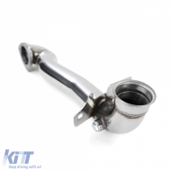 Motorsport stainless steel downpipe replacement pipe for Mini Cooper R56 R57 R58 R59 R60 R61-image-6261465