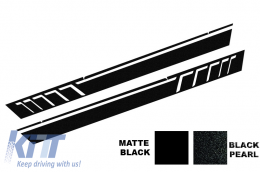 Moulures Rayures Décalcomanies Autocollant Vinyle Noir pour Mercedes W463 89-17-image-6061349