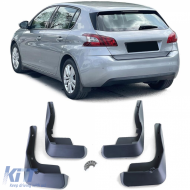 Mud flap set front and rear black for Peugeot 308 T9 pre-facelift 13-16 - ODBKP6014401