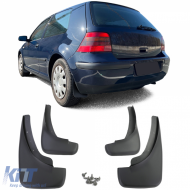 Mud flap set front and rear black for VW Golf 4 97-06 Golf 5 05-09