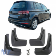 Mud flap set front and rear black for VW Golf Sportsvan Facelift 17-20 - ODBKV6014504