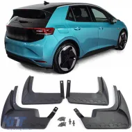 image-51-Mud flap set front and rear black for VW ID.3 from 2019