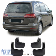 Mud flap set front and rear black for VW Sharan 7N 10-22 - ODBKV6014386