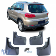 Mud flap set front and rear black for VW Tiguan 1 5N 07-18 - ODCAV6014776