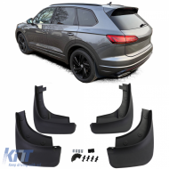 Mud flap set front and rear black for VW Touareg CR from 18 with R-Line - ODSAV6013719
