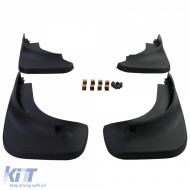 Mud flap set front and rear black for VW Touareg I 7L 2002-2010-image-6209815