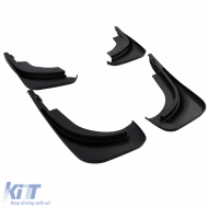 Mud flap set front and rear black for VW Touareg I 7L 2002-2010-image-6209820