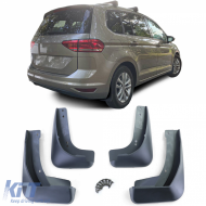 Mud flap set front and rear black for VW Touran 2 5T pre-facelift 15-21