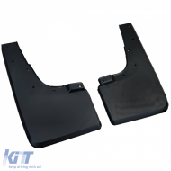 Mud flap set front and rear black suitable for VW Amarok I 2010-2022-image-6210887