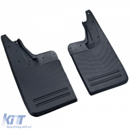 Mud flap set front and rear black suitable for VW Amarok I 2010-2022-image-6210888