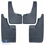 Mud flap set front and rear black suitable for VW Amarok I 2010-2022-image-6210889