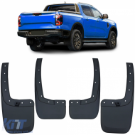 image-12-Mud flaps set front and rear black for Ford Ranger T9 from 2023