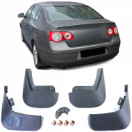 Mud flaps set front and rear black for VW Passat B6 3C 05-10 - ODBKV6014383
