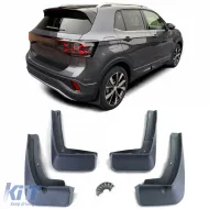 image-51-Mud flaps set front and rear black for VW T-Cross C1 from 18