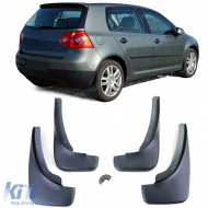 Mudflap set front and rear black for VW Golf 5 Sedan Variant 03-09