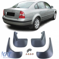 Mudguard set front and rear black for VW Passat B5 3BG 00-05 - ODETV6014328