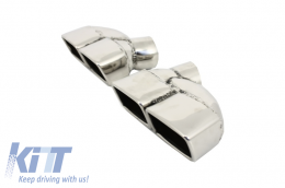 Muffler Tips suitable for Audi A6 A8 D3 D4 (2002-up)-image-6010801