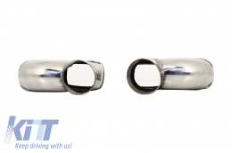 Muffler Tips suitable for Audi A6 A8 D3 D4 (2002-up)-image-6010804