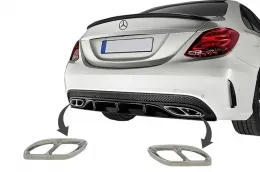 image-26-Muffler Tips suitable for Mercedes C-Class W205 S65 E65 GLE W166 X166 GLC W253 Sport Design