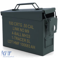 Munitionsbox Ammo Box Metallgehäuse Transport Metallbox 275x97x185mm grün-image-6201965