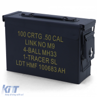 Munitionskiste Ammo Box Metallkiste Transport Metallbox 275x97x185mm schwarz - ODTOAAR6013348