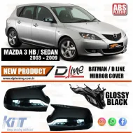 image-24-Mzd 3 Batman Mirror Cover Piano Black / 2003-2009