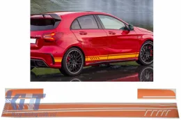 image-25-Naljepnica s bočnim naljepnicama Vinyl Matte Narančasta pogodna za MERCEDES Benz C238 Kupe W212 W213 E200 E300 E350 E46 E63 C207 A207