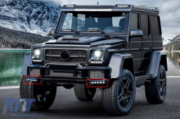 Nappali menetfény Brabus típusú spoilerhez, A Design első lökhárítóra, Mercedes G-osztály W463 (1989-től)-image-6145326