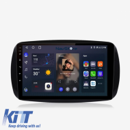 Navigation for Android Dedicated Smart For Two (2016-2021) For Four (2016-2021), 9 Inch, 8Gb Ram, 256Gb storage, Carplay. - NAVSM98PTM