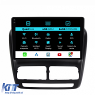Navigation for Fiat Doblo, (2010-2015), QuadCore, 10 Inch, 4Gb RAM, 64Gb Storage, Carplay - NAVFT104KLB