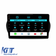 Navigation for Fiat Fiorino, Qubo (2008 - 2017), 10 Inch, 6 Gb Ram, 128 Gb Storage, Carplay - NAVFT106KLZ