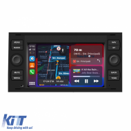 Navigation for Ford, 7 Inch, 4Gb RAM, 64Gb storage, Carplay, Black - NAVF74LIC