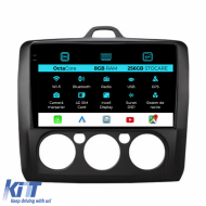 Navigation for Ford Focus, 2004-2012, 9Inch, 8Gb RAM, 256Gb Storage, Carplay, Manual Air Conditioning - NAVF98IJI