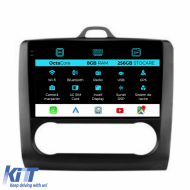 Navigation for Ford Focus, (2004-2012), 9Inch, 8Gb Ram, 256Gb Storage, Carplay, Automatic Climate Control - NAVF98JRR