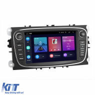 Navigation for Ford Focus, Mondeo, C-Max, Kuga, 7 inch, 4Gb RAM, 64Gb storage, Carplay, Black - NAVF74LBX