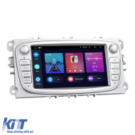 Navigation for Ford Focus, Mondeo, C-Max, Kuga, 7inch, 2Gb Ram, 64Gb storage, Carplay, Silver - NAVF72JTY