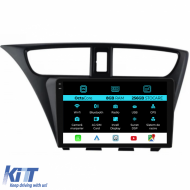 Navigation for Honda Civic IX Hatchback (2011-2017), 9Inch, 8Gb Ram, 256Gb Storage, Carplay. - NAVHN98RIR