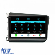 Navigation for Honda Civic IX Sedan (2011-2015), QuadCore, 9 Inch, 4Gb Ram, 64Gb Storage, Carplay - NAVHN94MGN
