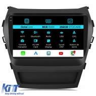 Navigation for Hyundai, IX45 SantaFe (2013-2017), 9 Inch, 8Gb Ram, 256Gb Storage, Carplay - NAVHY98UYU