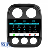 Navigation for Jeep Compass, (2010-2016), 10 Inch, 4Gb Ram, 64Gb Storage, Carplay - NAVJP104GXM