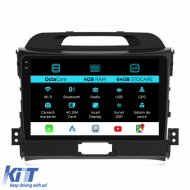 Navigation for Kia Sportage, 2010-2016, 9 Inch, 4Gb Ram, 64Gb Storage, Carplay - NAVKA94BVO